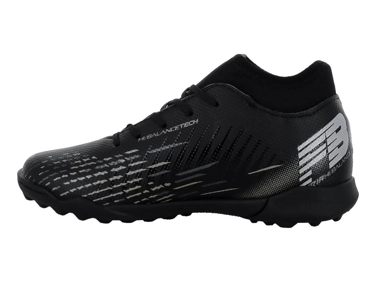 Tenis de Fútbol Furia 1515 Negro Plata Oro para Niño