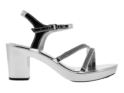 Zapatillas Sary Plata Espejo para Mujer