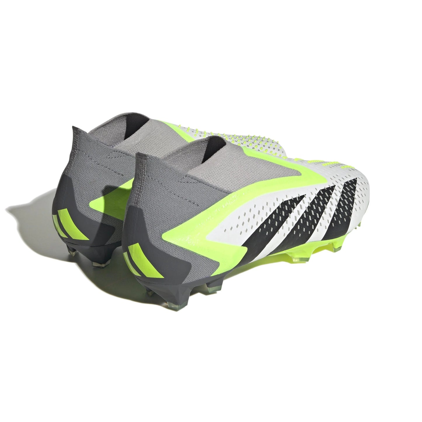 adidas Predator Accuracy FG Firm Ground Cleats White Black Lucid Lemon