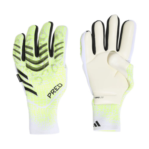adidas Predator Pro Fingersave Goalkeeper Gloves Lemon White Black