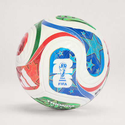 adidas FIFA World Cup 26 Trionda Pro Soccer Ball White Blue Red