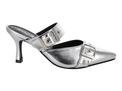 Sandalias Mule ROZE Plata para Mujer