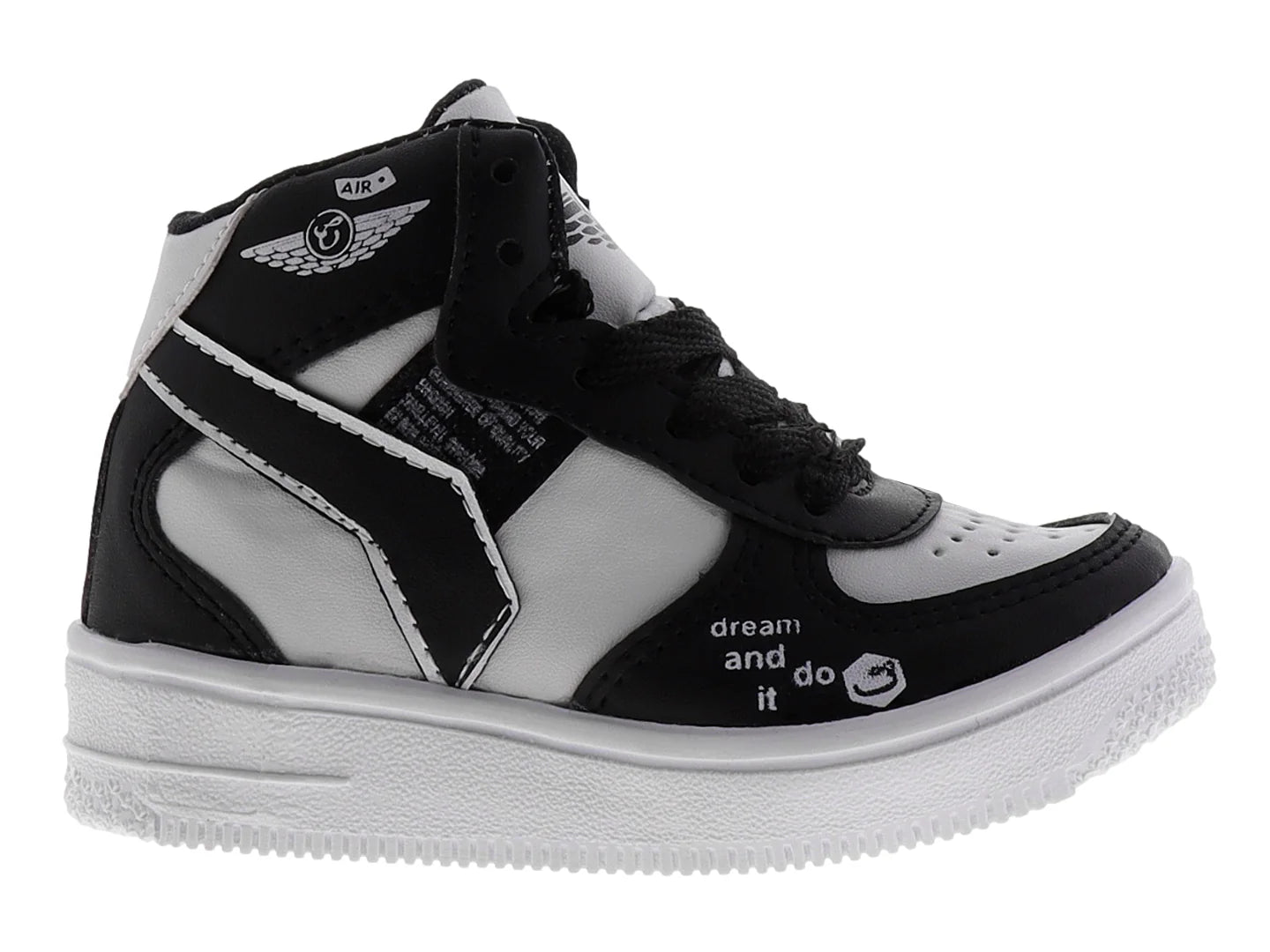 Tenis New Boys Negro y Blanco para Niño