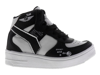 Tenis New Boys Negro y Blanco para Niño