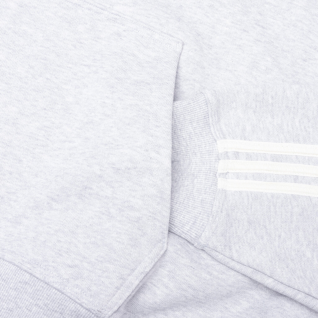 Adidas x Bad Bunny Heavy Crew Neck Hooded Balaclava Sweatshirt Light Grey Heather