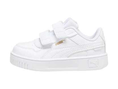 Tenis PUMA Carina Street V Blanco y Oro para Niña