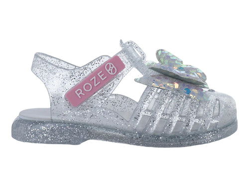 Sandalias ROZE Glitter Plata para Niña