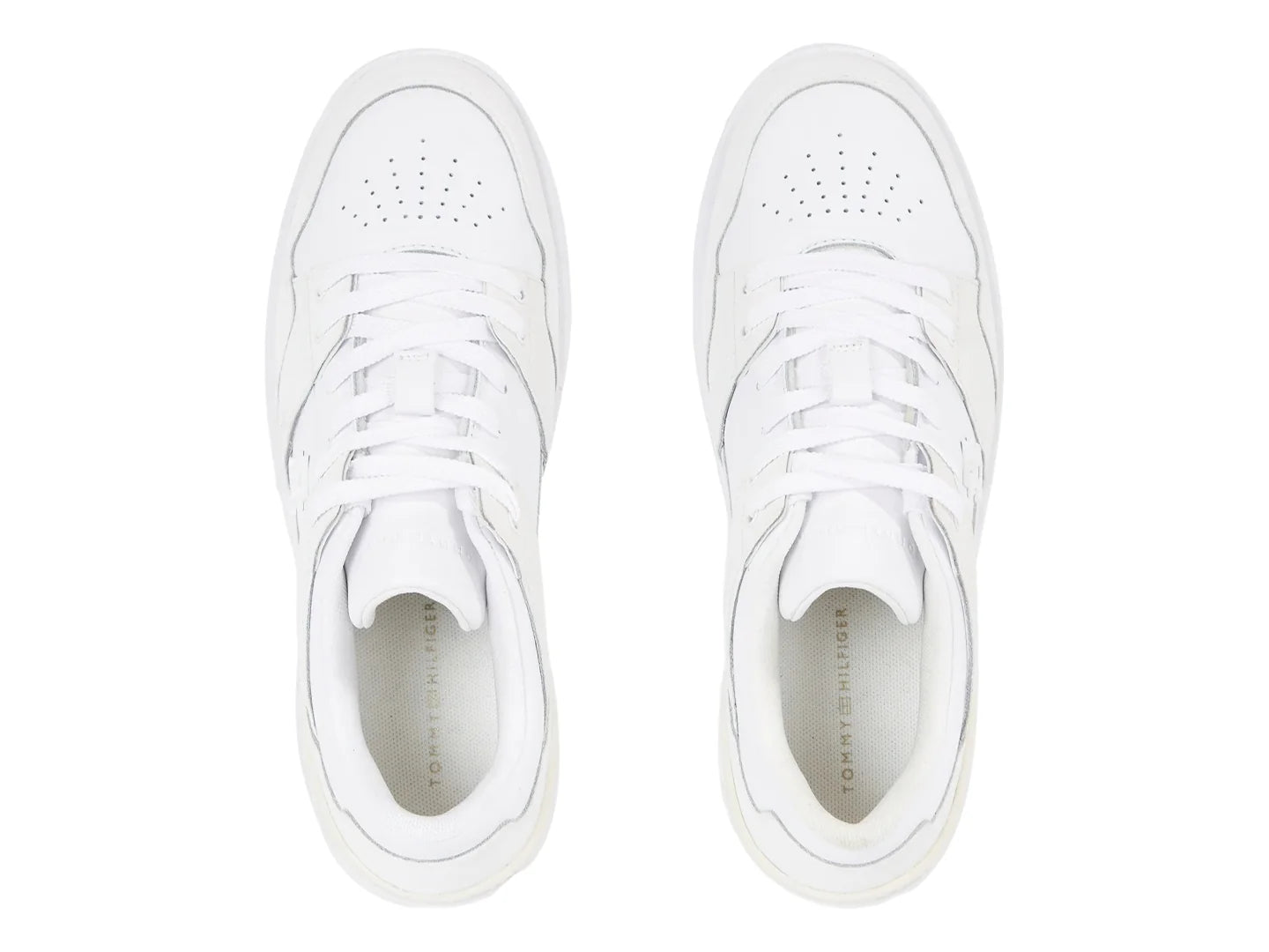 Tenis Tommy Hilfiger TH Lo Basket Blancos para Mujer