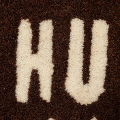 Heart Rug Small Brown