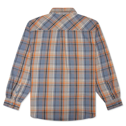 L S Tunick Shirt Tunick Check Gentle Blue