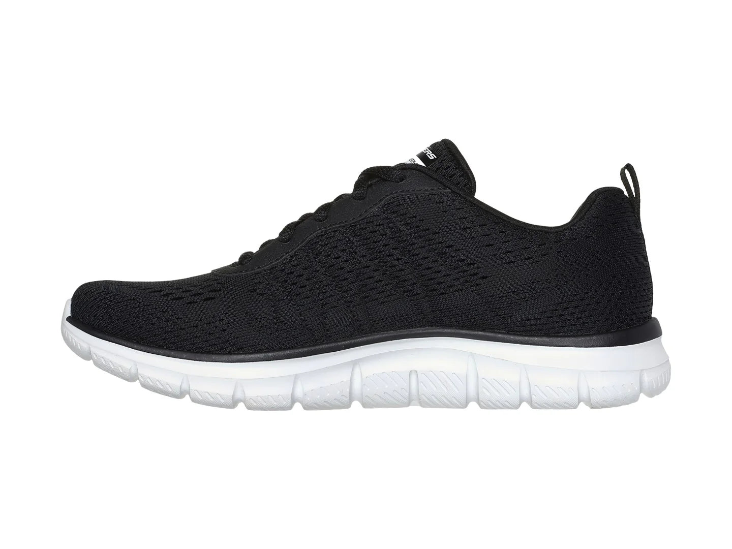 Tenis Skechers Track Negro con Blanco para Mujer