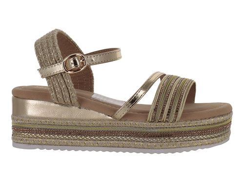Sandalias Roze Dorado para Niña