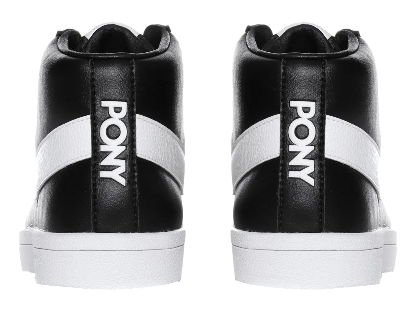 Tenis PONY Top Star HI Negro con Blanco para Hombre