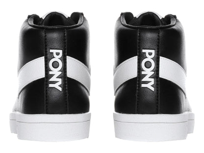 Tenis PONY Top Star HI Negro con Blanco para Hombre