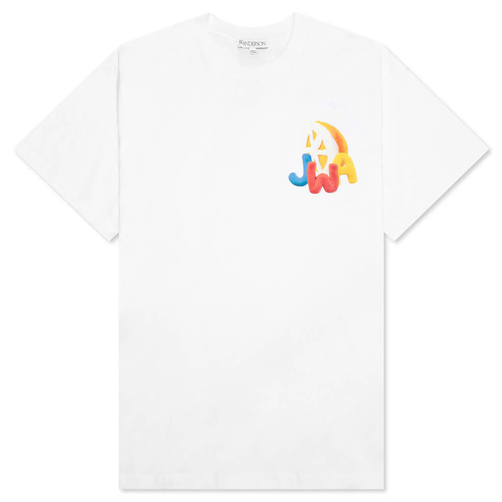 JWA Orange Print T Shirt White