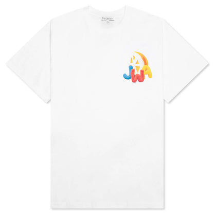 JWA Orange Print T Shirt White