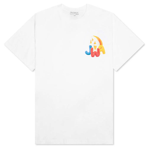 JWA Orange Print T Shirt White