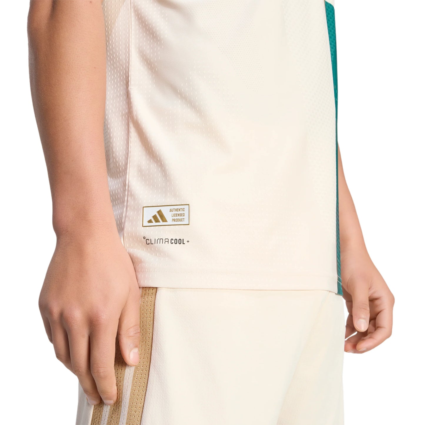 adidas Atlanta United Away Authentic Mens Soccer Jersey 26 27 Beige