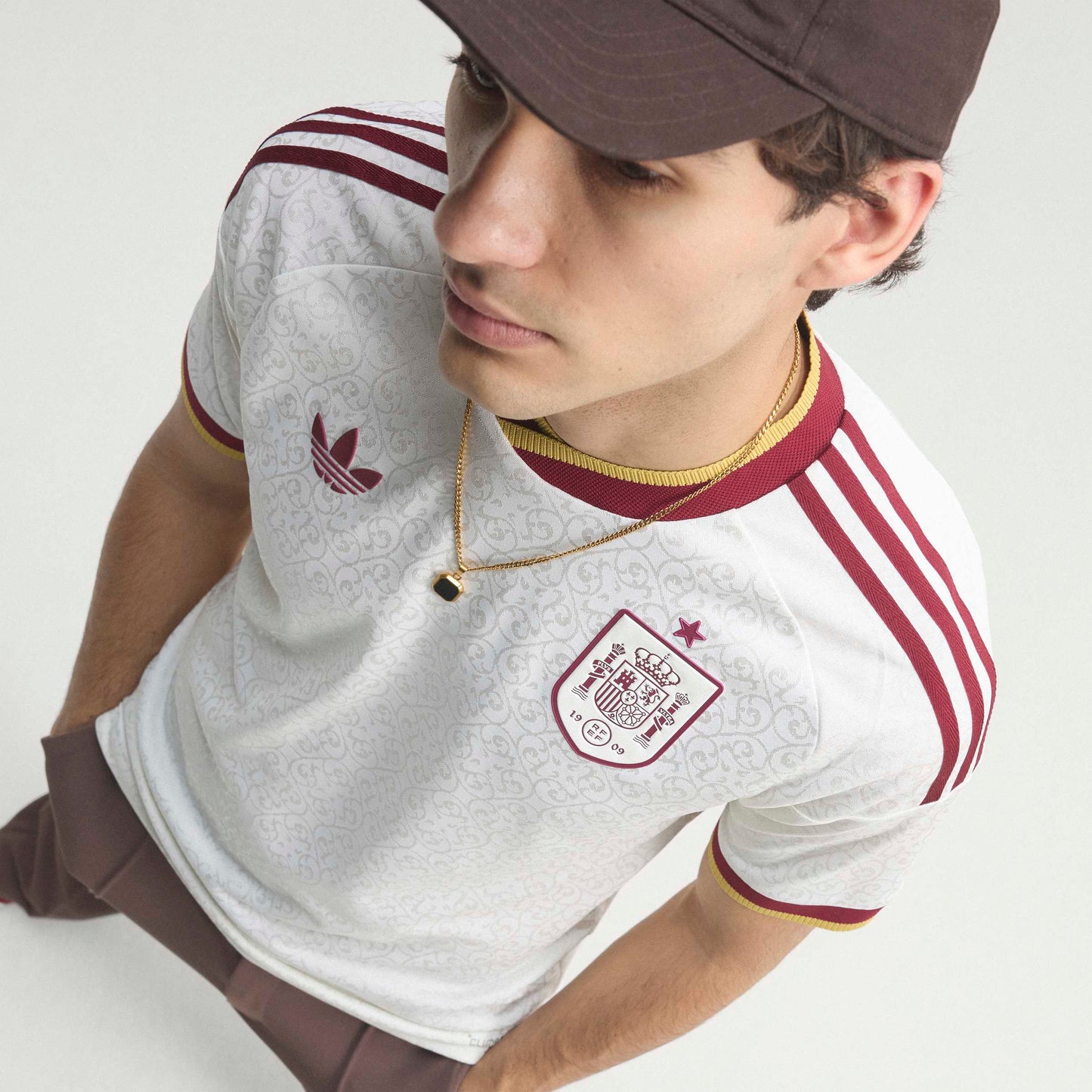 adidas Spain Away Authentic Mens Soccer Jersey 2026 White
