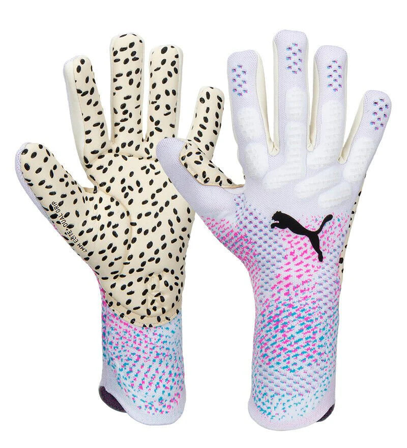 PUMA Future Ultimate NC Goalkeeper Gloves White Poison Pink Black