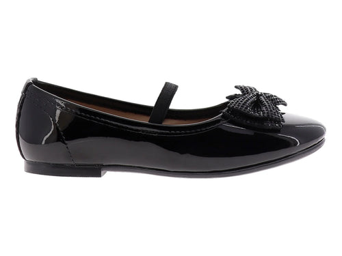 Zapatos Flats 4EVER Charol Negro para Niña