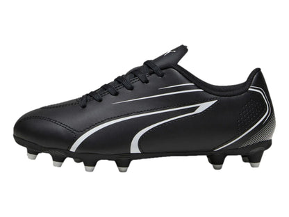 Tenis de Fútbol PUMA Vitoria Negro y Blanco para Niño