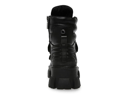 Botines Combat Steve Madden Negros para Mujer