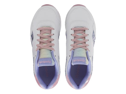 Tenis Reebok Royal CL Jog 30 Blanco y Rosa para Niña