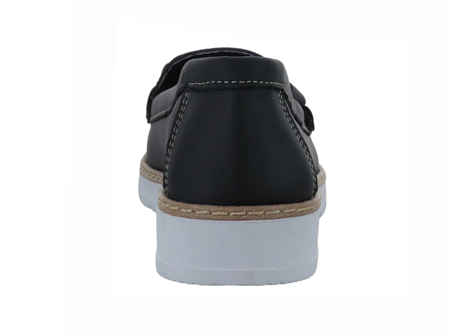 Zapatos Mocasines Luna Rosa Negro para Mujer