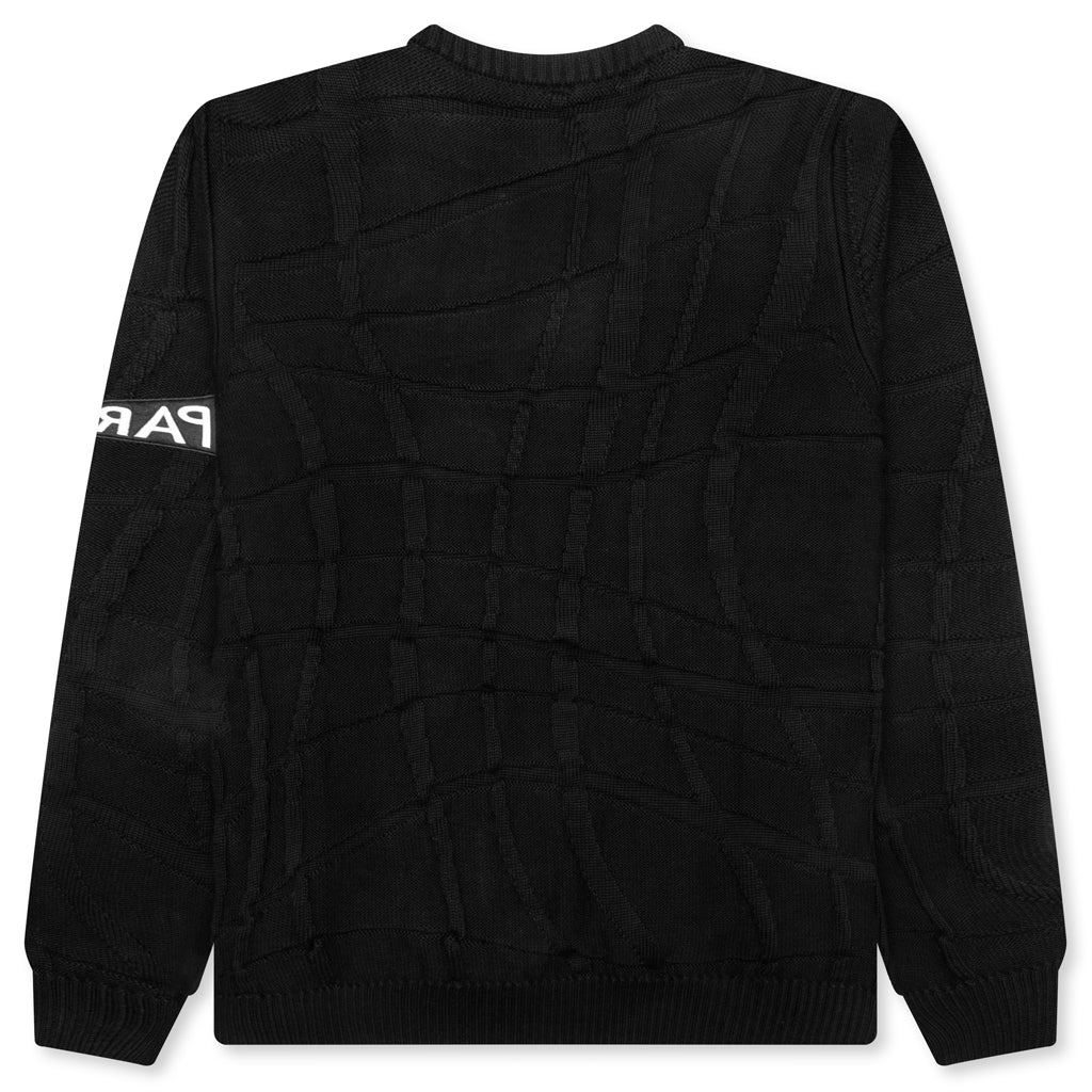 Your Boring Abstract Village Knitted Pullover Black