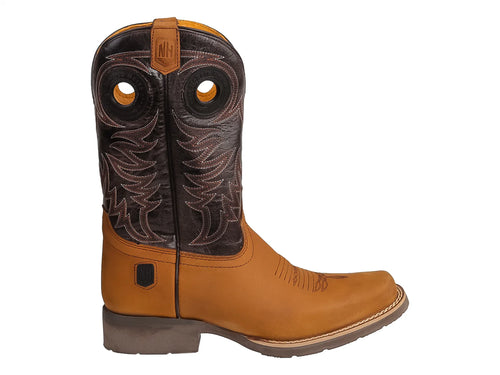 Botas Vaqueras Nokota Horse Color Crazy Miel para Niño
