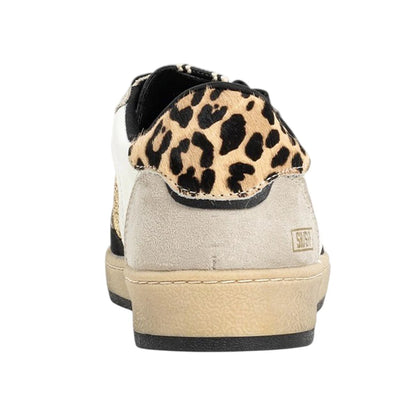 Quinn Glitter Cheetah Lace Up Sneakers