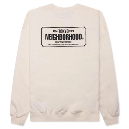 Classic Sweat L S Shirt Ivory