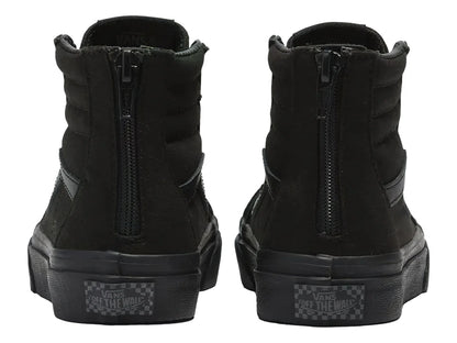 Tenis Vans Sk8 Hi Zip Negros para Niño
