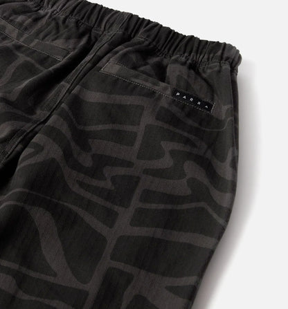 Broken Fitted Mens Pants Black