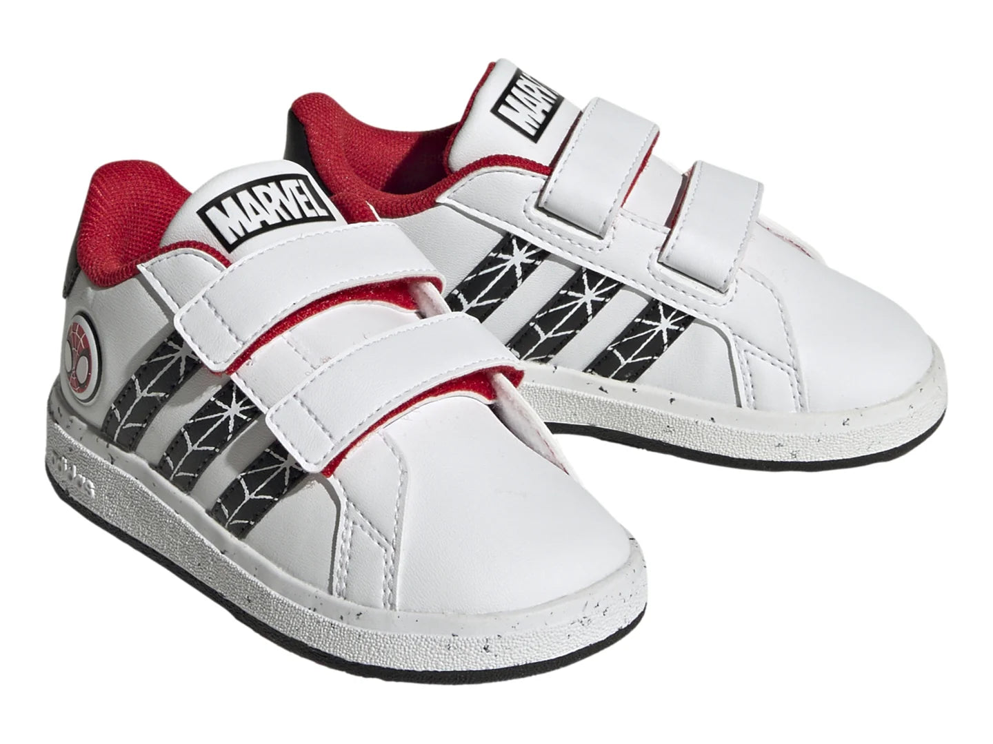 Tenis Adidas Grand Court Spider Man Blanco para Niño