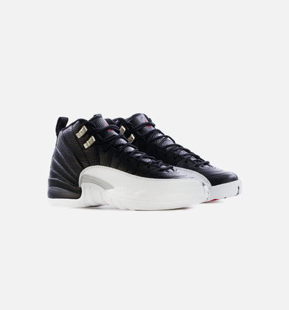 Air Jordan 12 Playoffs Grade School Lifestyle Shoe Black White