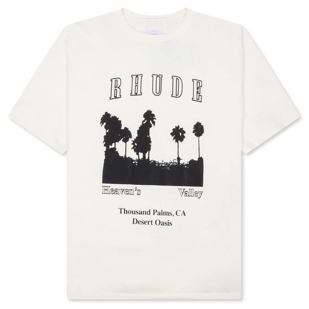 Thousand Palms Tee Vintage White Black