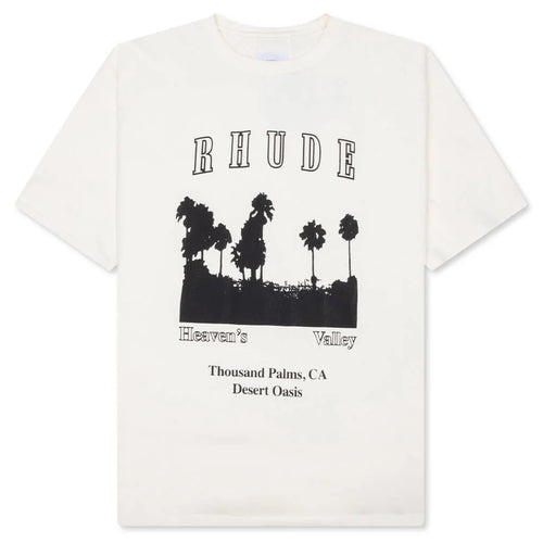 Thousand Palms Tee Vintage White Black