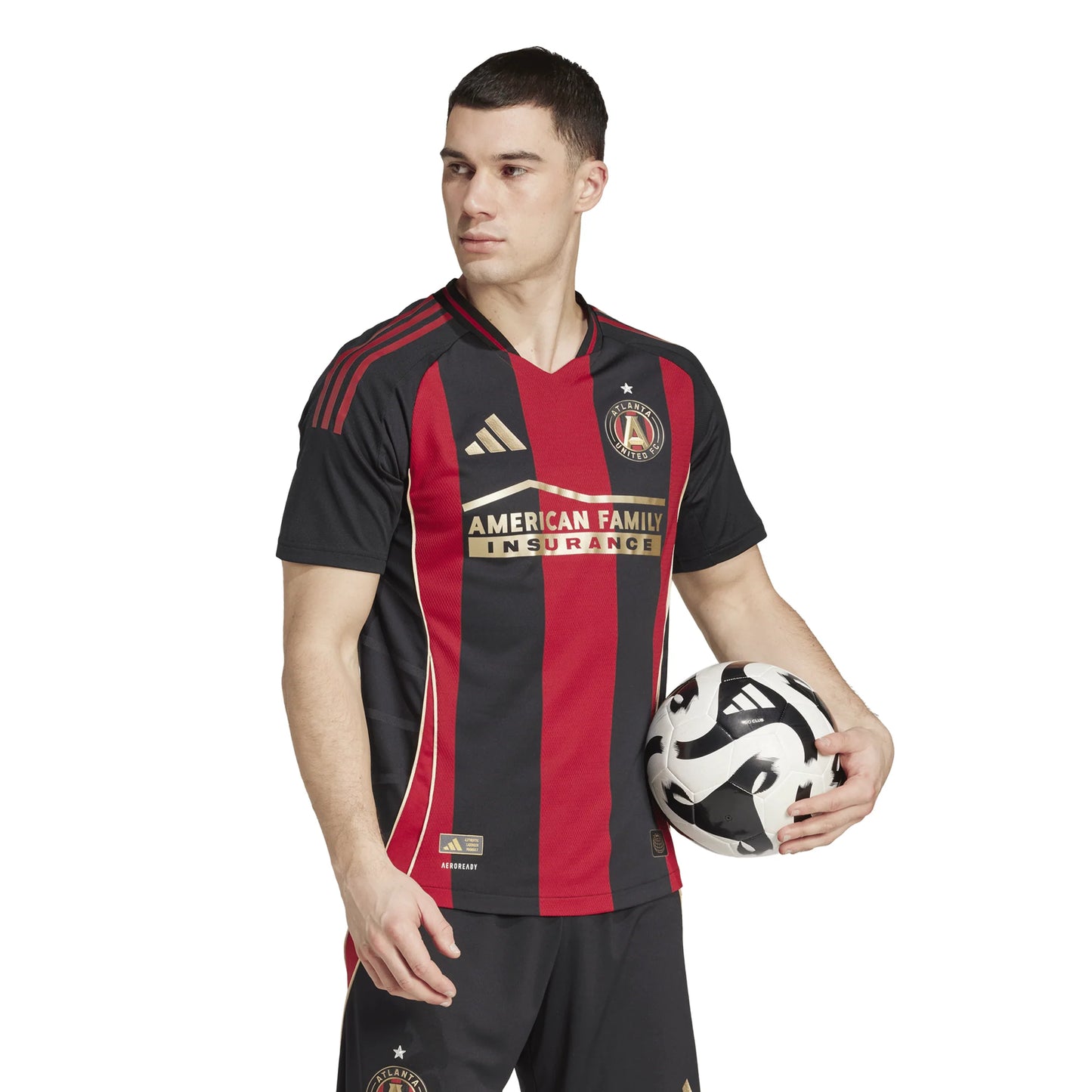 adidas Mens Atlanta United Home Authentic Jersey 25 Black
