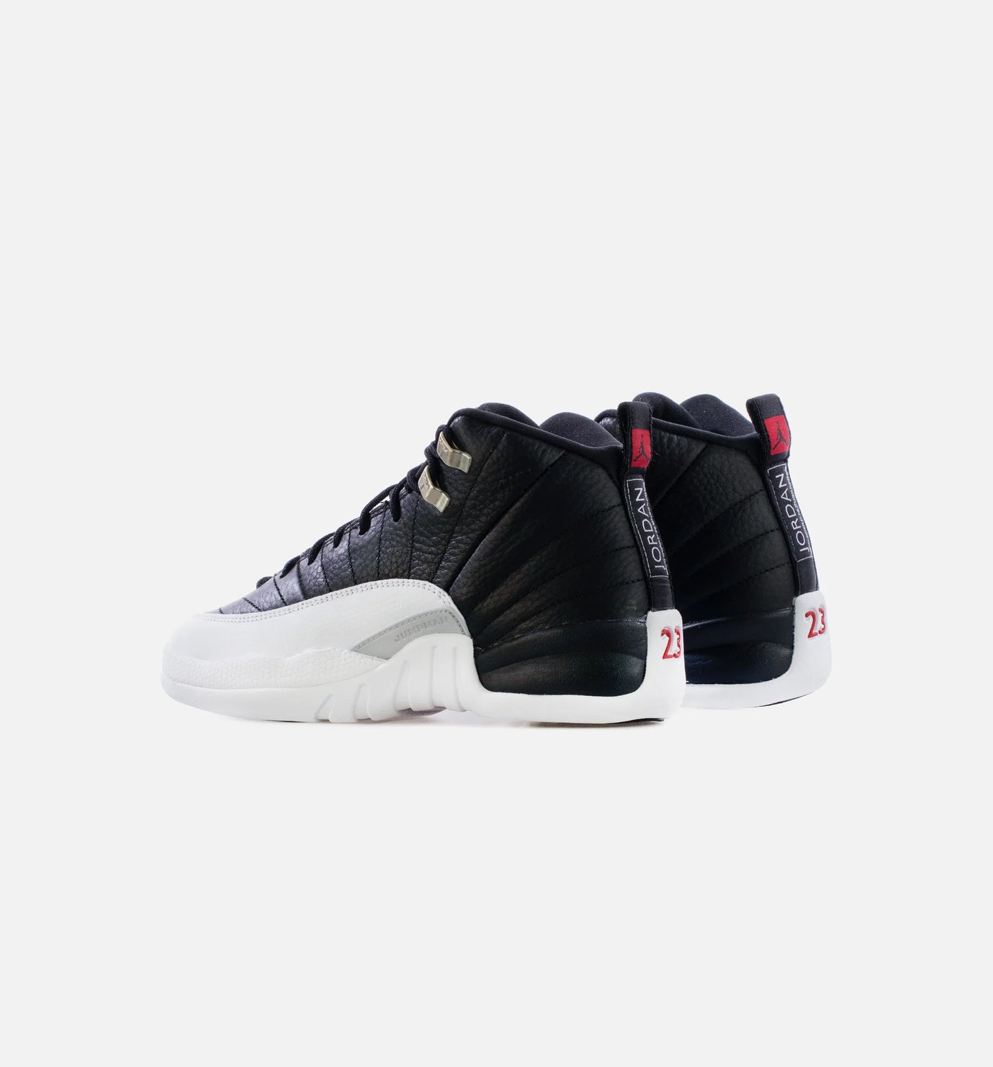 Air Jordan 12 Playoffs Grade School Lifestyle Shoe Black White