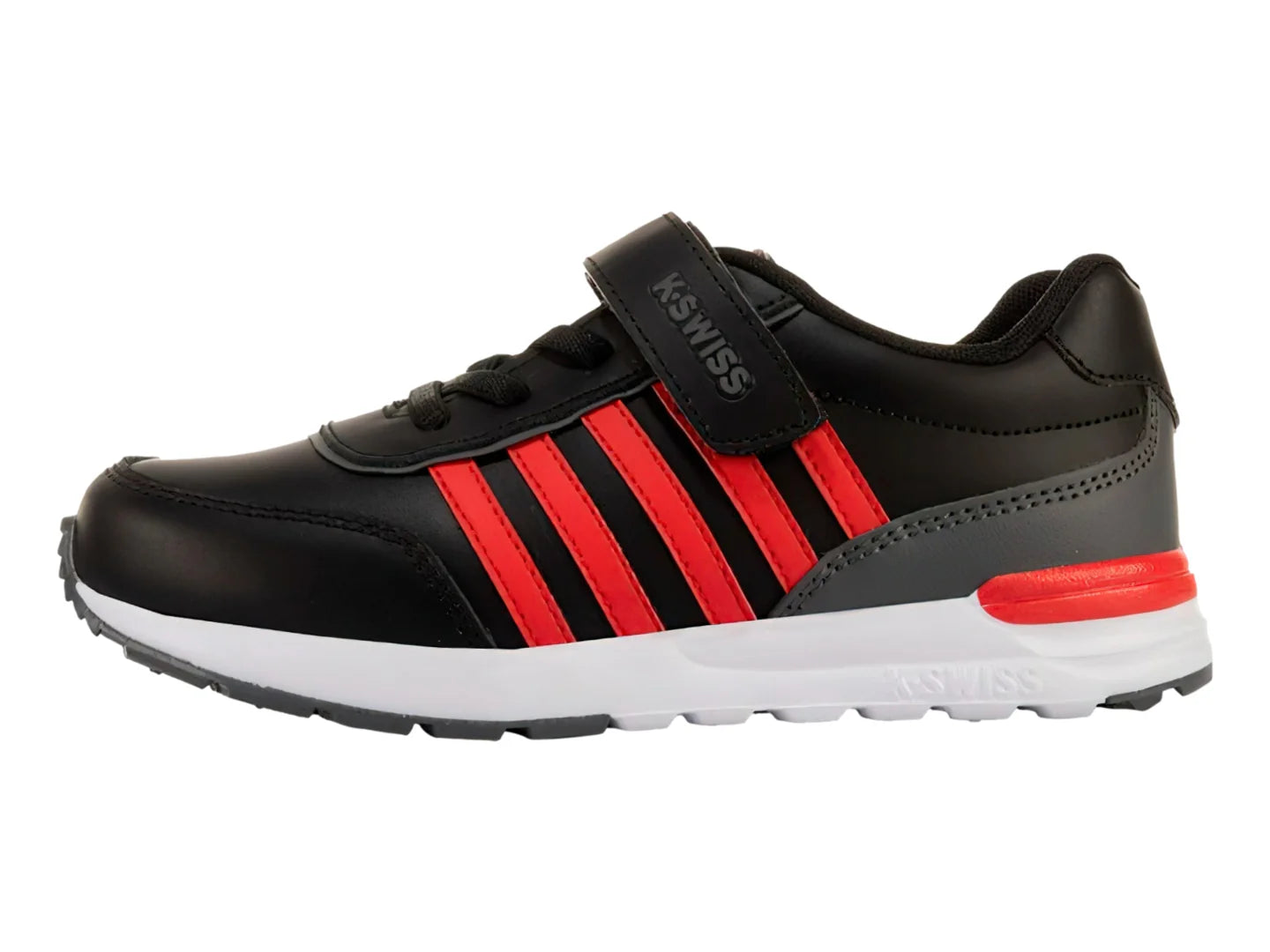 Tenis K Swiss Tross II Negro con Rojo para Niño