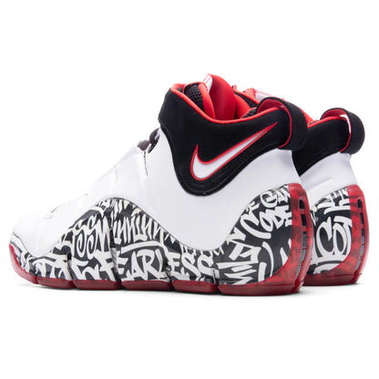 Zoom Lebron IV White Black University Red