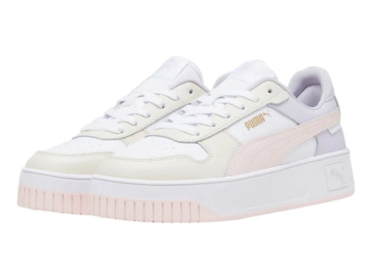 Tenis PUMA Carina Street Blanco y Rosa para Mujer