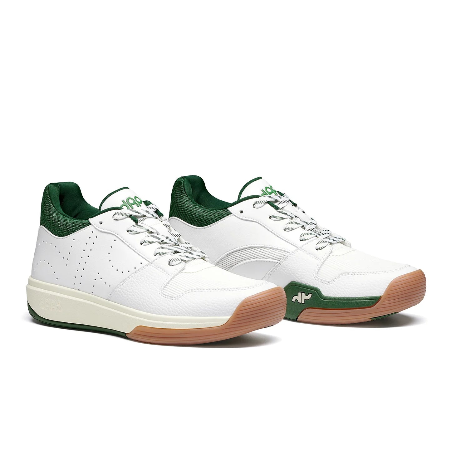 DAPS DESI Mid Green White Womens Pickleball Shoes