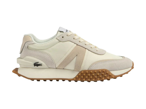 Tenis Lacoste L Spin Deluxe Blanco y Beige para Mujer