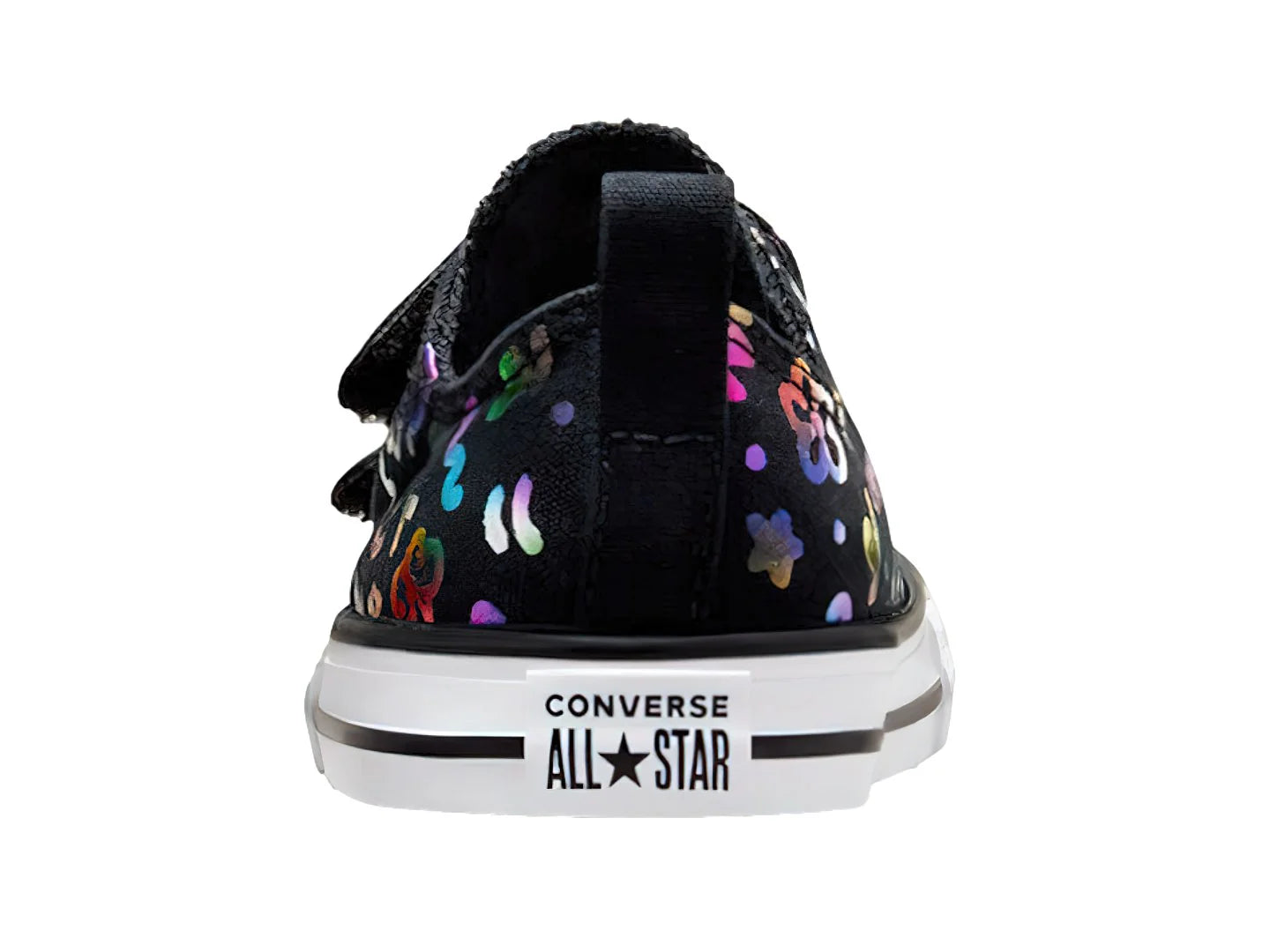 Tenis Converse Chuck Taylor 2V Negro y Blanco para Niña