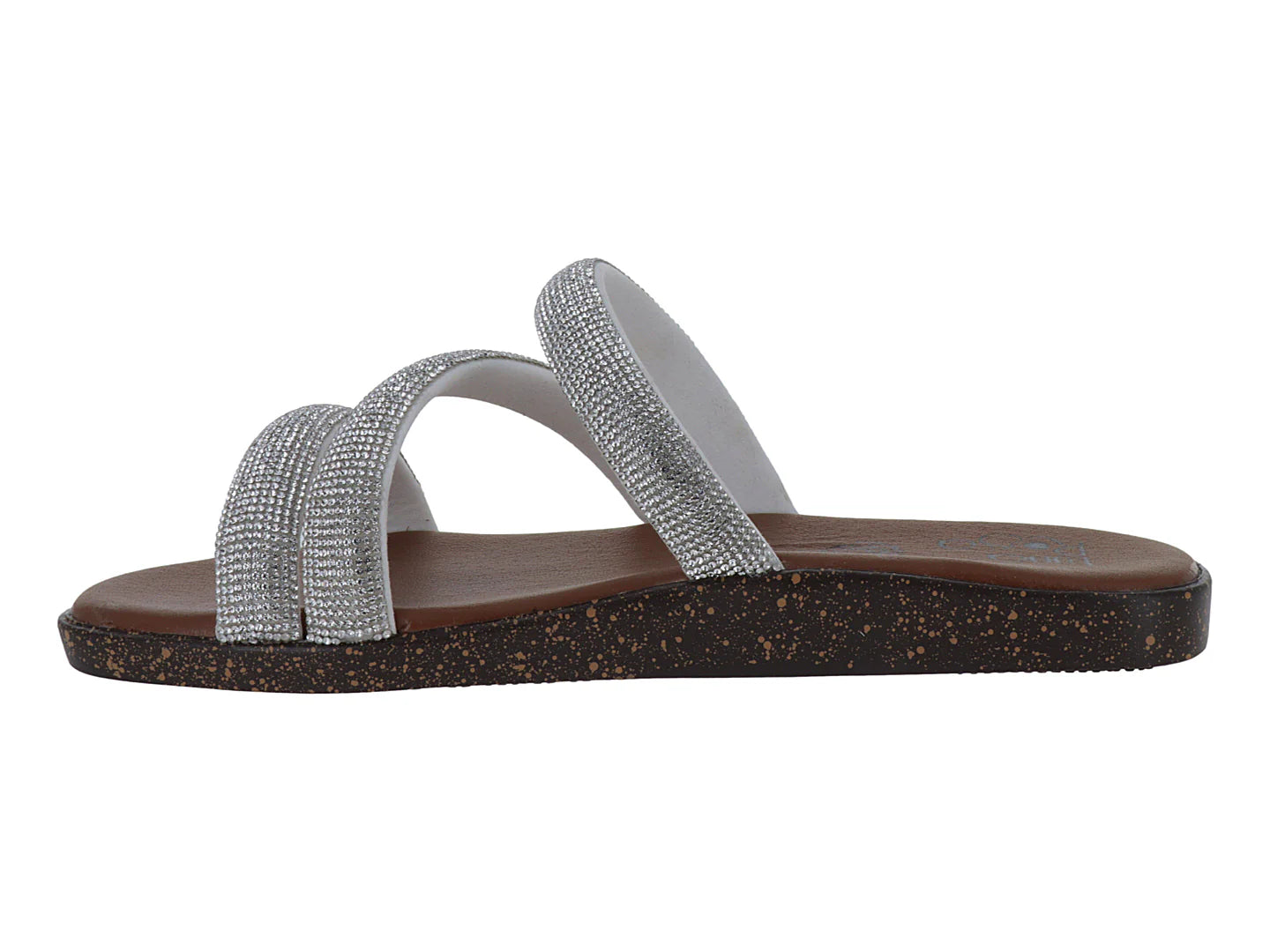 Sandalias Luna Rosa Plata para Mujer
