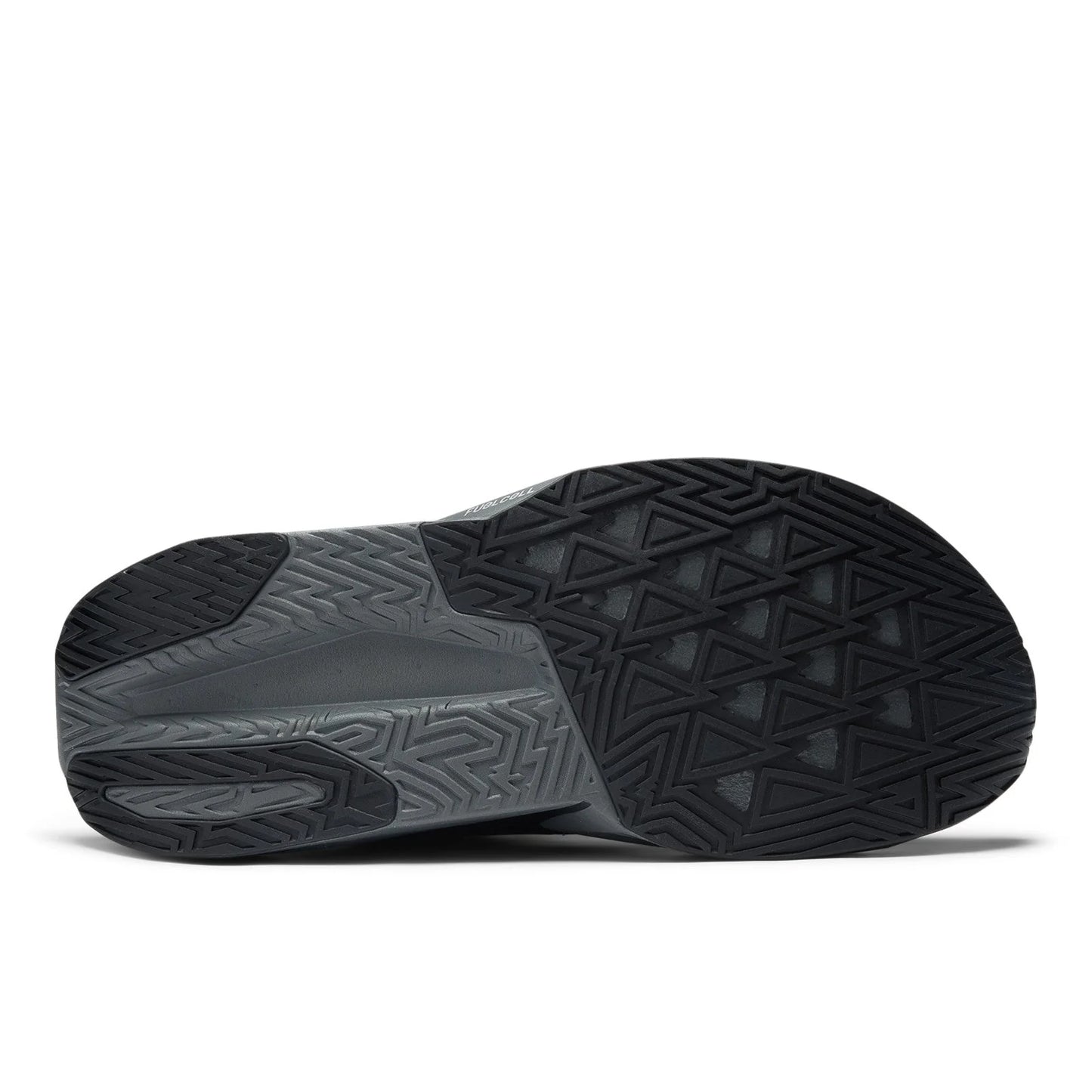 Men's FuelCell Rebel v5 in Black with Castlerock and Silver Metallic