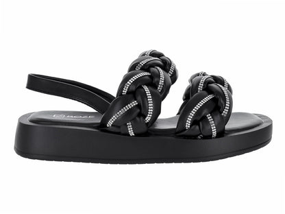 Sandalias Roze Color Negro para Mujer